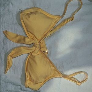 yellow bikini top